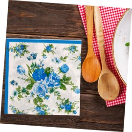 Operitacx Blumenmuster Papierservietten Pack Elegante Tischservietten für Dinner und Feiern Weiche und Saugfähige Materialien für Einfache pro Packung für Hochzeiten und Partys