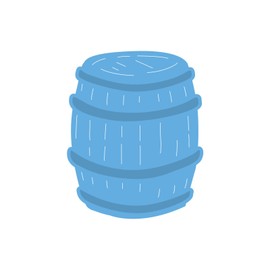 Marianne Design Creatable Fass Stanzform-Cutting Die, Metall, blau, 12 x 9.5 x 0.5 cm