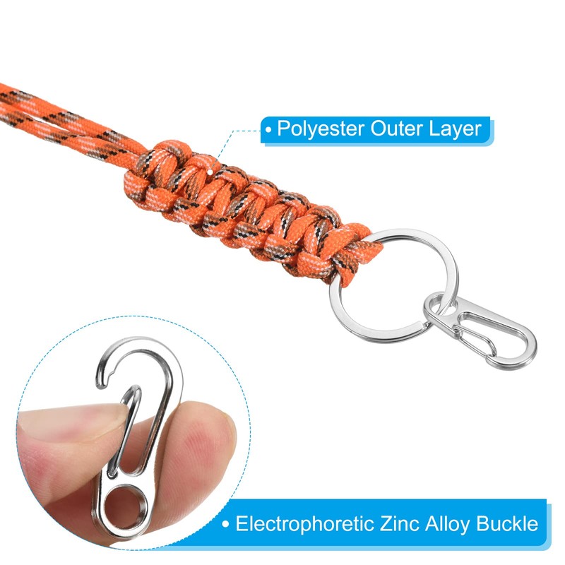 PATIKIL Badge Lanyard with Flat Key Ring Snap Hooks 11