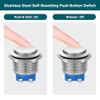 HOTUT HOTUT 4 Pieces 19 mm Momentary Push Button Switch,