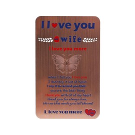 xiaopihou Birthday Gifts For My Wife，I Love You Cards ，Wedding Anniversary Presents， Mother's Day，valentines, thanksgiving, christmas, new years gifts (To My Wife)