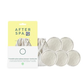 Reusable Cotton Make Up Removers + Laundry Bag, 6 Piece Set, AfterSpa
