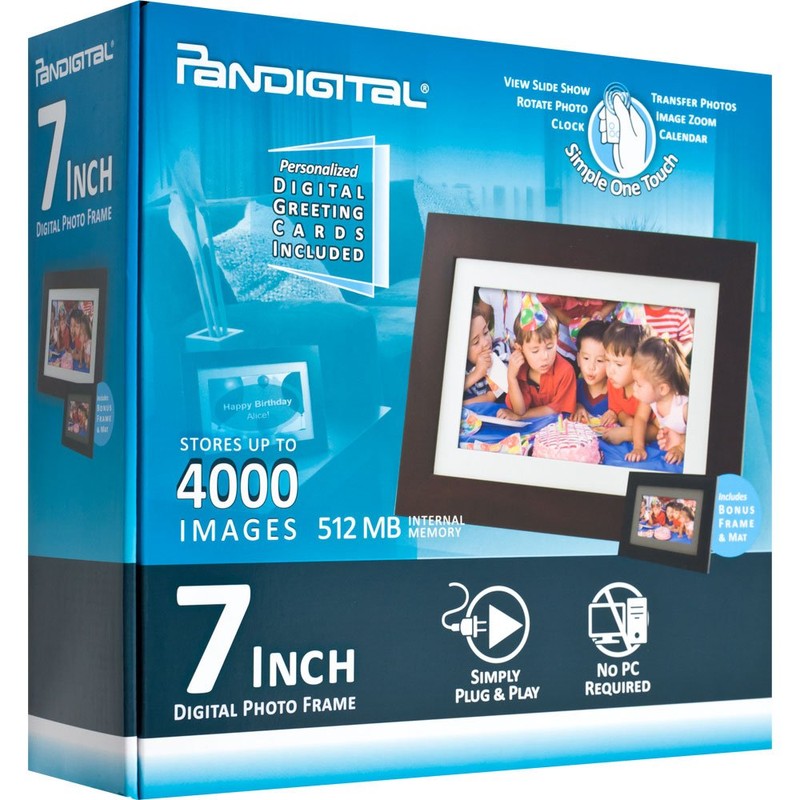 Pandigital 72-56AW 7-Inch Digital Picture Frame (Black)