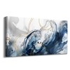 Mofutinpo Abstract Canvas Wall Art Blue Pictures for Living Room