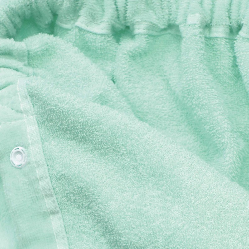 Hayashi MD410814 Wrap Towel, 100% Cotton, Shirring, Solid Color, 31.5
