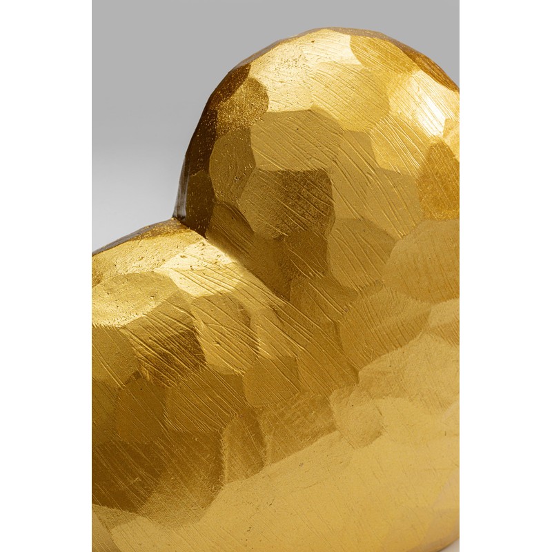 Kare Design Deco Object Heart, Gold, Elegant, Handpainted, Each Piece