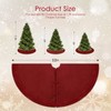 WBHome Christmas Tree Skirt, 52 inch Cable Knit Knitted Thick