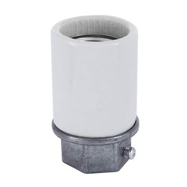 B&P Lamp® High Heat Resistant Porcelain Keyless Medium Socket 1/2IPS Base