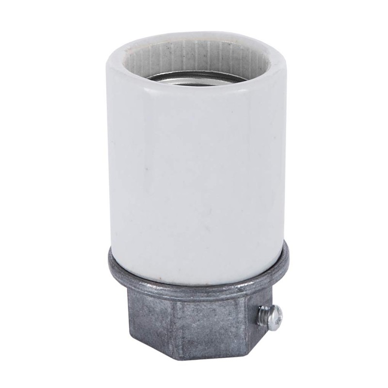 B&P Lamp® High Heat Resistant Porcelain Keyless Medium Socket 1/2IPS