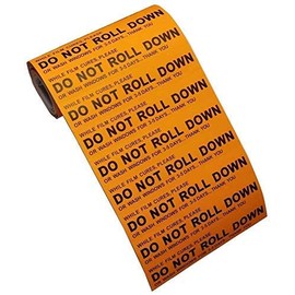 AE Quality Film DO NOT ROLL Down - 100ct Stickers