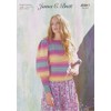 James Brett Womens Double Knit Knitting Pattern Ladies Bishop Sleeve