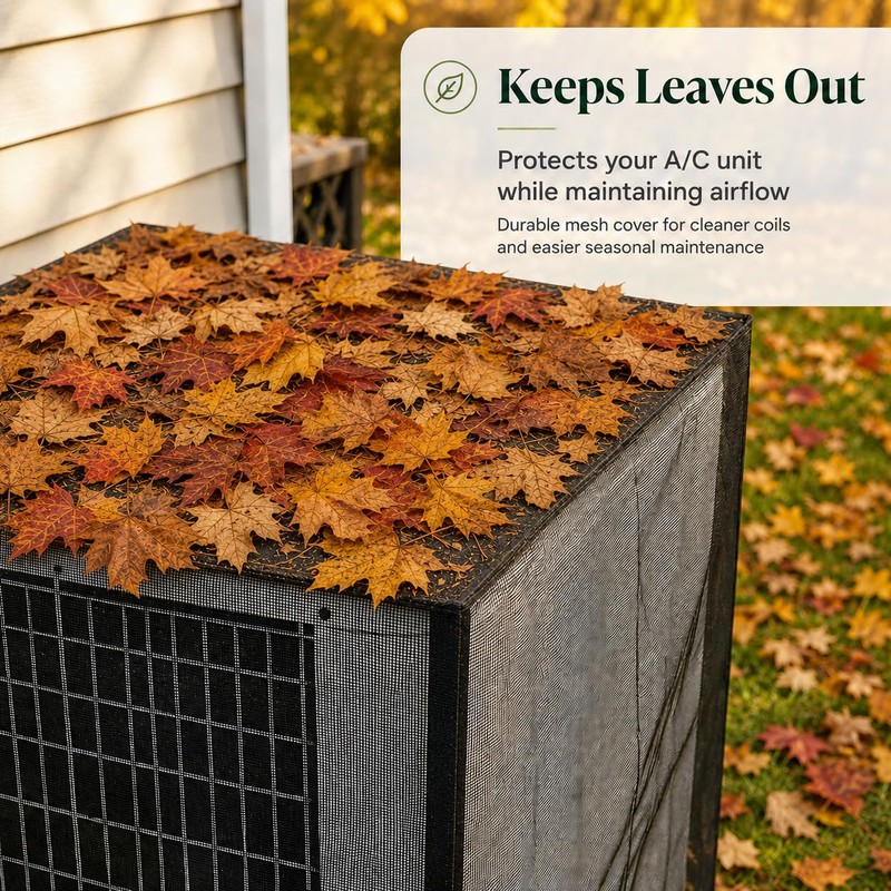 Ideal Swan 36in Outdoor AC Unit Cover, Mesh Defender with