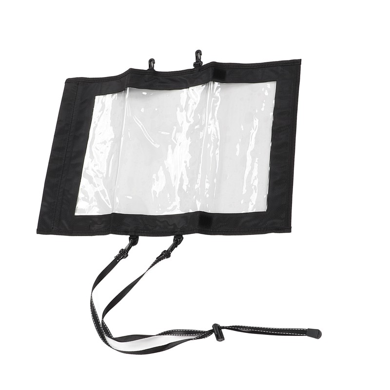 Transparent Hiking Map Pouch with 2 Additional Straps Waterproof TPU