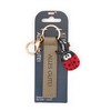 NICI Key Ring with Ladybird Design Artificial Leather Cord Olive