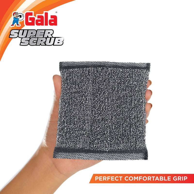 Gala Super Scrub Set, Black, Multicolour, 2 Count