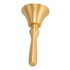 Hand Call Bell Easy Cleaning Portable Brass Material 13x6.5cm Decorative