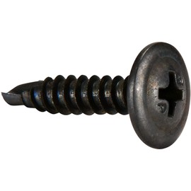 Shorpioen 100-Pack #8-18 x 1 Phillips Modified Truss Self Drilling Screw Black Phosphate BC-0816KPMB