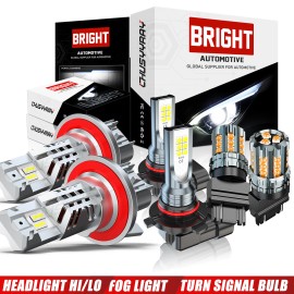 CHUSYYRAY FOR Ford F250 F350 F450 F550 Super Duty 2005-2018 LED Headlights Fog Turn Bulbs