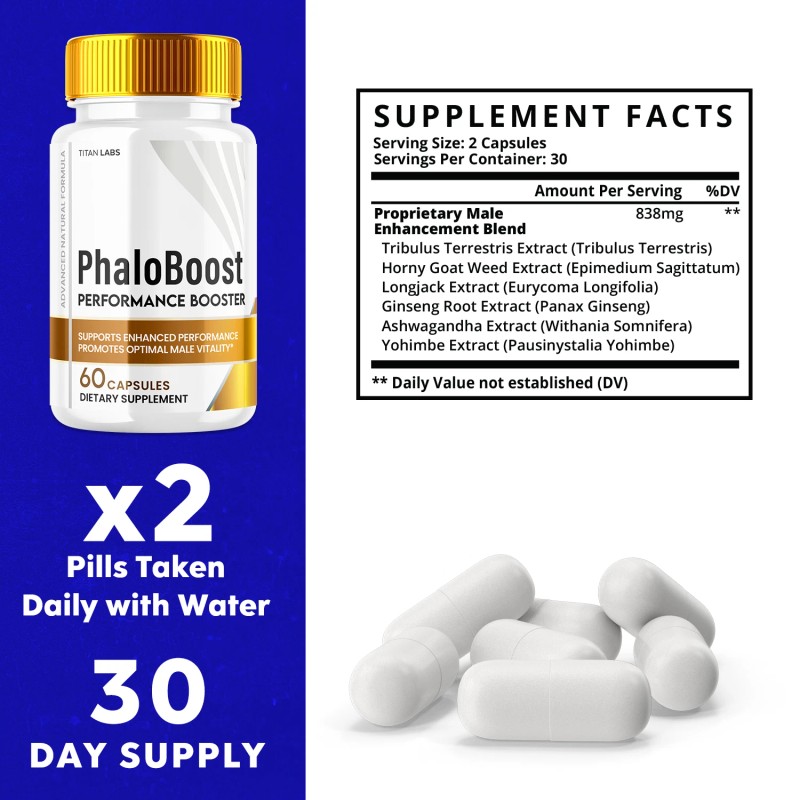 Titan Labs Phaloboost - Premium Capsules for Men’s Vitality and