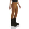 Carhartt Girls' Fitted Utility Leggings, Brown