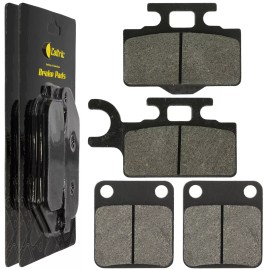 Caltric Front Rear Brake Pads for Suzuki RM65 2003 2004 2005 / K4308-20096 K4308-20043