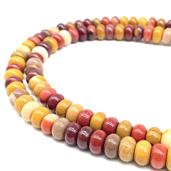 ABCGEMS Mooka-Creek Rainbow Mookaite Beads from Western Australia (Rich &