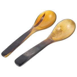 Zerodeko 2pcs Spoons Unique Kitchen Spoons for Rice Caviar and Jam Kitchen Gadget with Smooth Surface for Home Restaurant Buffet and Office Use