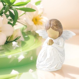 JINGIHE Angel Figurines for Women, Praying Angel Statue Baptism Gifts, First Communion Gifts for Girls, Confirmation Gifts for Teen Girls, Christian Religious Gifts for Women