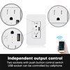 USB Outlets Receptacles KS 604S Smart Wall Socket Voice Control