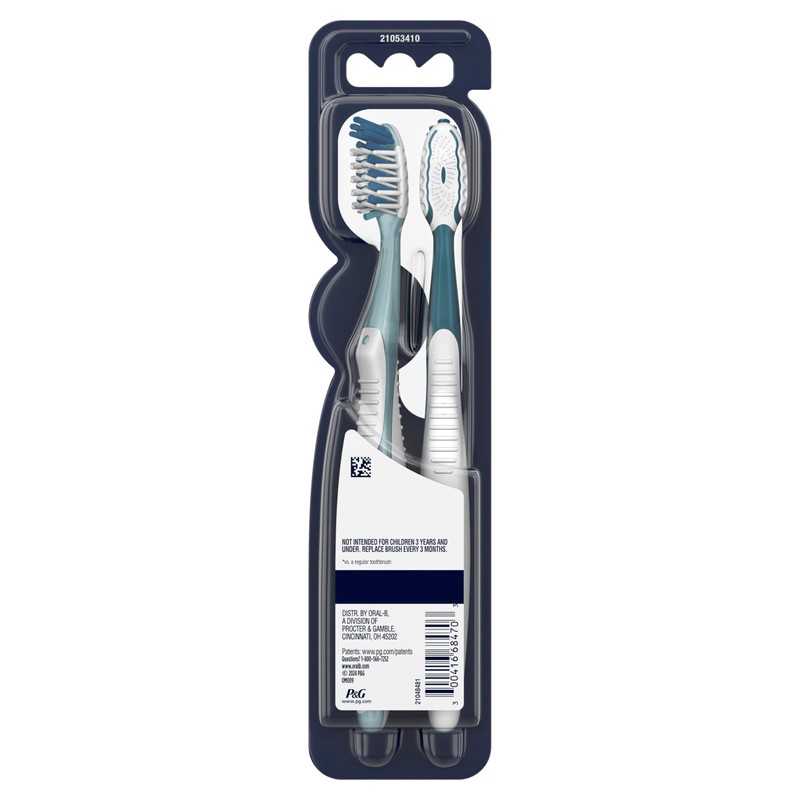 Oral-B Pro Health CrossAction Plaque Removal toothbrushes, 2 Count Toothbrush