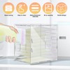 Foribyw Breast Milk Storage Organizer Clear Acrylic Breastmilk Freezer Organizer