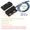 GUUZI 4 Sets Black Magnetic Switch, Wiring NO/NC, Recessed Door
