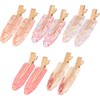 KAZIPA 10PCS No Bend Hair Clips for Styling, Acrylic Resin