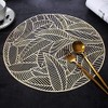 Hosoncovy 4 Pack Leaf Decorative Placemats PVC Placemats Hollow Dining