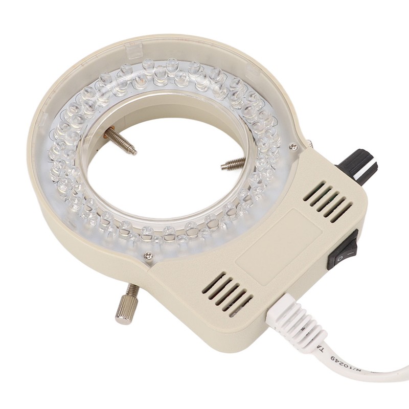 Microscope Illuminator Ring LED Light Source Adjustable Accessory 100‑240V