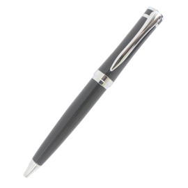 Abcsea Genius Metal Ballpoint Pen, Silver Clip - Black