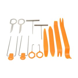 JNNJ Pack of 12 Car Trim Removal Tools, Car Door Audio Panel Trim Removal Set, Car Upholstery Repair Kit/Lock Remover/Tear Tools