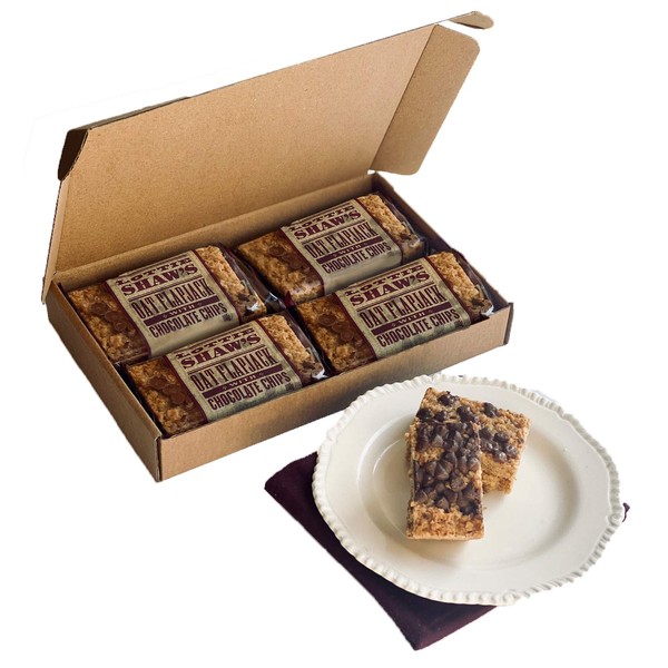 Letter Box Pack of 4 Oat Flapjack with chocolate chips 400g