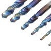 6Pcs Spiral Tap Drill Multifunctional HighSpeed Steel Hex Shank Drill