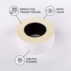 (10 Rollen) Weiß 21 x 12 mm farbiger Papieraufkleber Preis