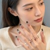 Lwenjing Z193 Nail Tips, Handmade Nails, Short, Spring and Summer,