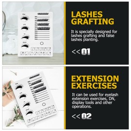 Beaupretty Lash Extensions Pallet - Eyelash Pallet Tray, Eye Lashes Extension Display Board for Salon