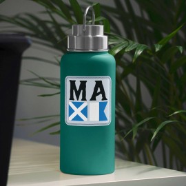 RetroPlanet Vinyl Sticker; Massachusetts Nautical Flag State Abbreviation Die Cut Sticker