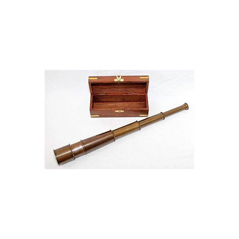 Antique Telescope Brass Telescope Extendable to approx. 50 cm in