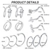 AVYRING 13 Stk Nasenpiercing, 20G CZ Nasenstecker & Doppelringe in