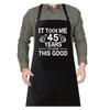 LAMIVEENLA Funny Apron for Men Adjustable - 45th Birthday Gifts