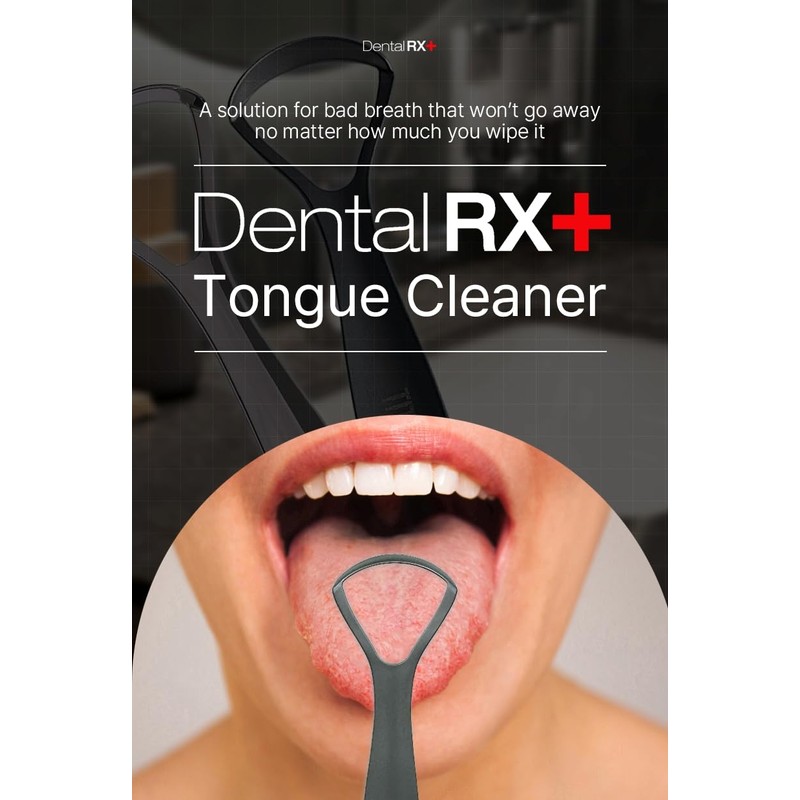 Dental RX+ Pure Titanium Tongue Scrapers For Adults and Kids