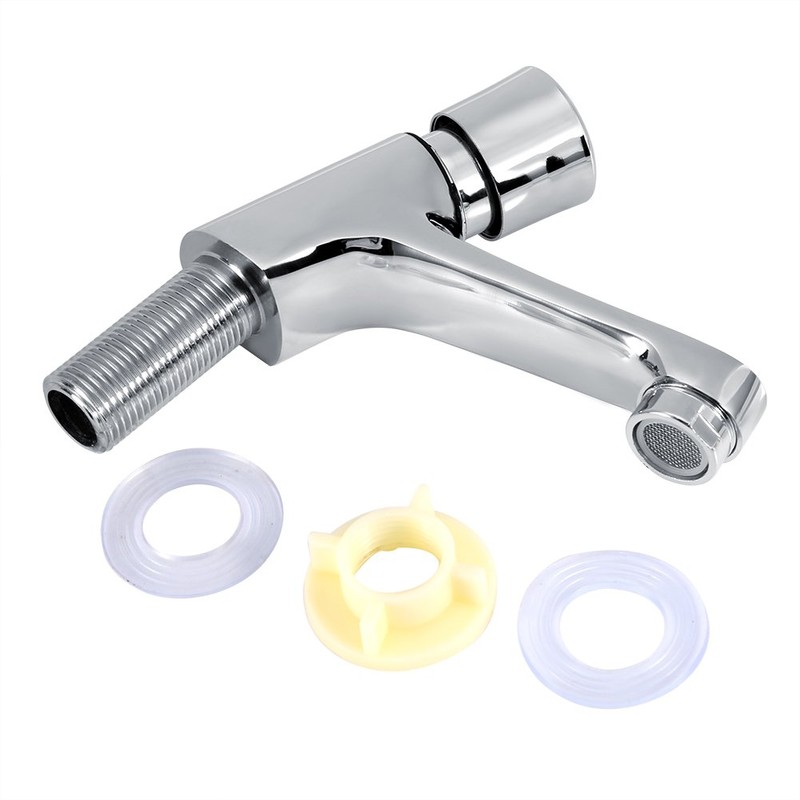 Public Single Cold Faucets Sink Faucet Push Type Faucet Time