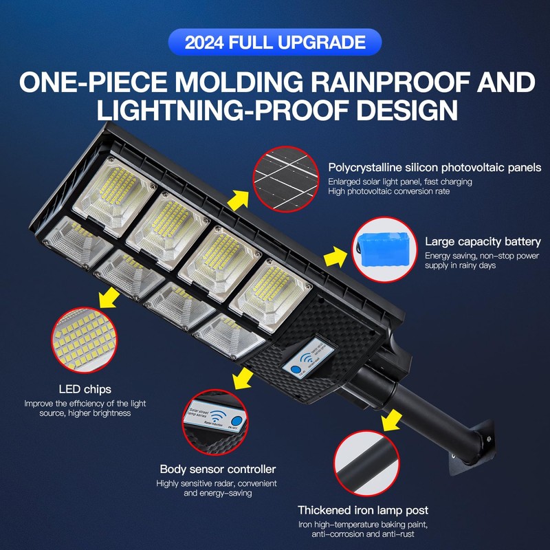 Waterproof Solar Lights Outdoor for Patio & Yard, Dusk to