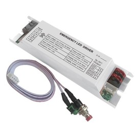 Diodesy- EM LED Emergency Driver with Integrated Backup Battery Over 90mins Emergency Time 4W 10-60VDC 100-277VAC- Retrofit Application for Troffer Panel Wrap High Bay Linear Fixtures